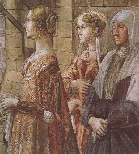 Sandro Botticelli Domenico Ghirlandaio stories of St john the Baptist the Visitation Norge oil painting art